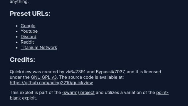 QuickView Exploit